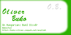 oliver buko business card