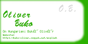 oliver buko business card